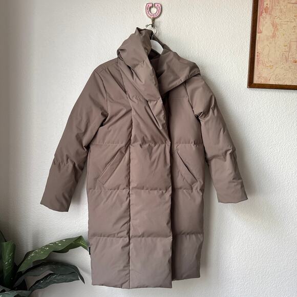 EUC $449 Frank & Oak The Hygge Puffer Coat in Taupe - Picture 4 of 13